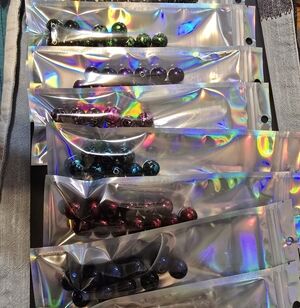 Colorful Crackle  Beads